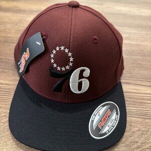Philadelphia 76ers Hat Men's Pro Standard 2 Tone Snapback Cap Embroidery Logo